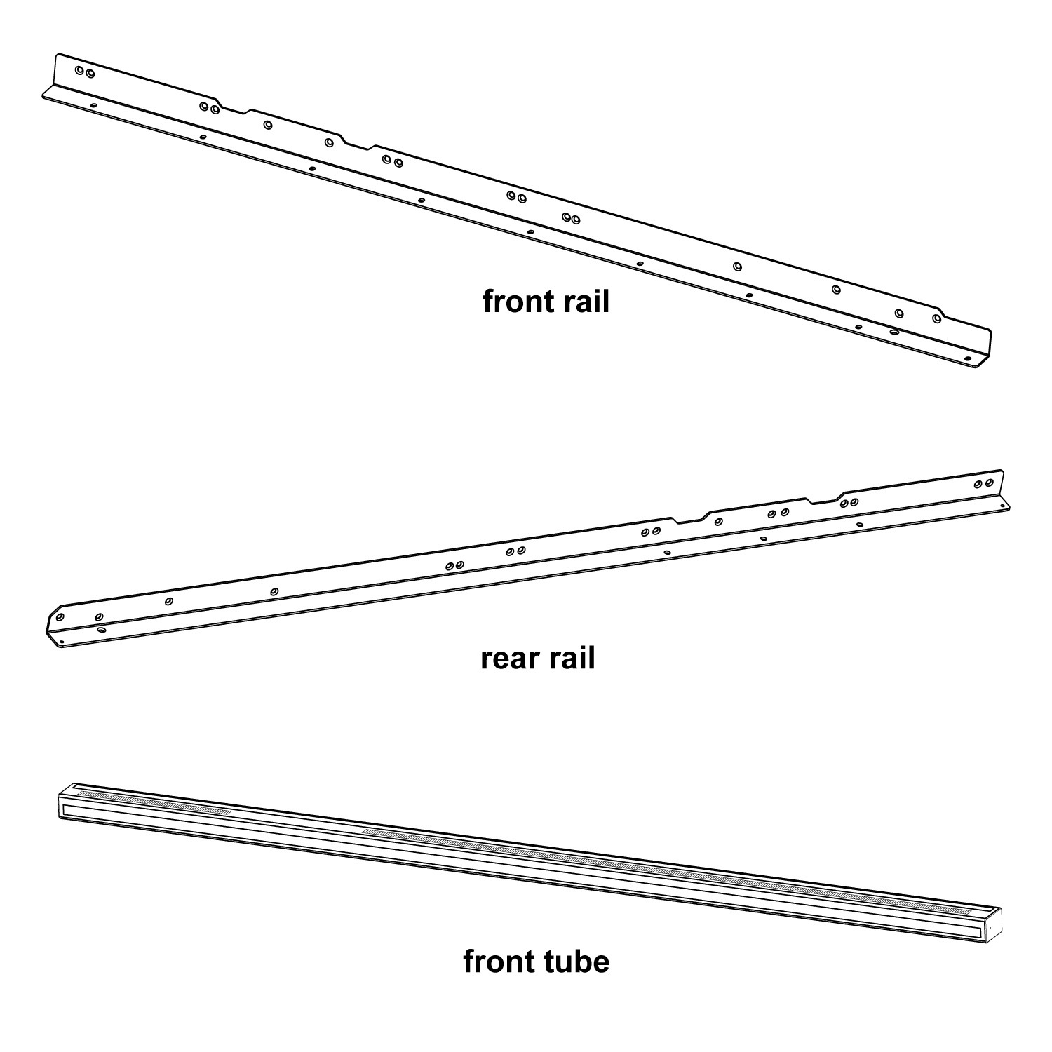PROFESSIONAL AND CNS 36” RAIL ASSEMBLY
