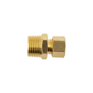 BRASS CONICAL STR. 5/16' TUBE X 3/8' M