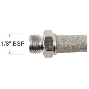 MUFFLER METAL CONICAL 1/8' MALE