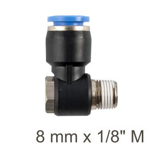 SWIVEL ELBOW PU 8MM X 1/8' M