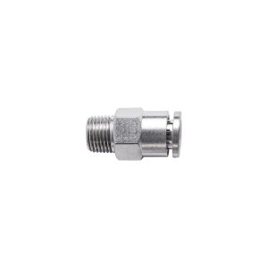 METAL PU FITTING STRAIGHT 6MM X 1/8' M