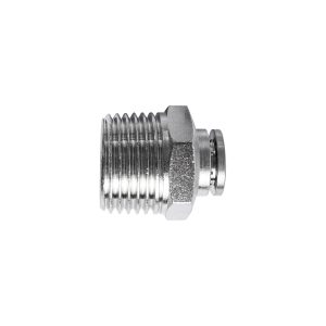 METAL PU FITTING STRAIGHT 8MM X 1/2' M
