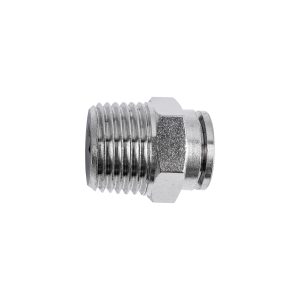 METAL PU FITTING STRAIGHT 12MM X 1/2' M