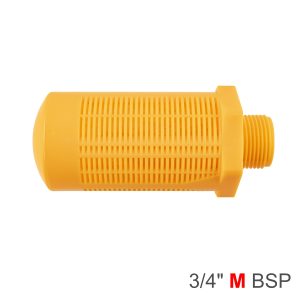 PLASTIC BREATHER SILENCER 3/4' M ORANGE