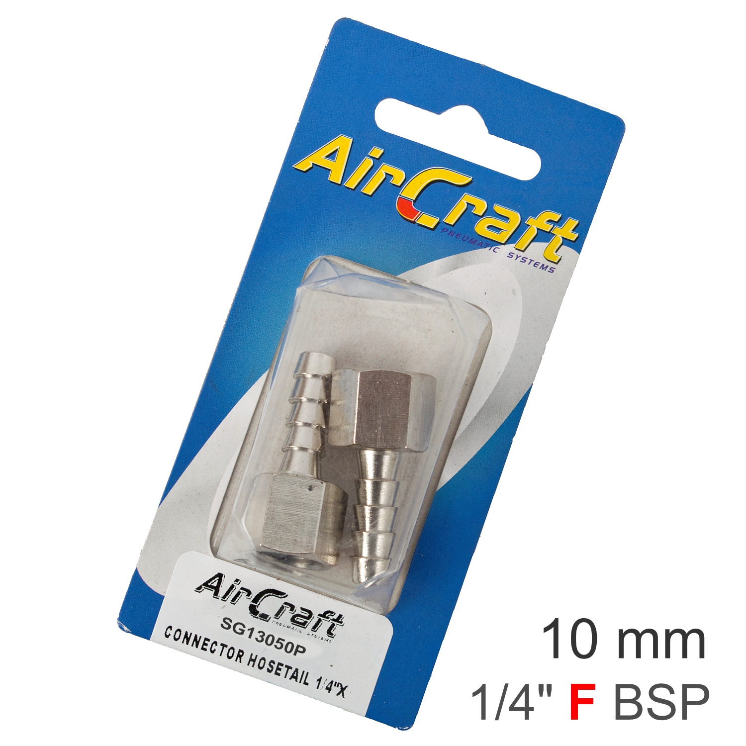 HOSETAIL 1/4'F X 10MM 2PC PACK