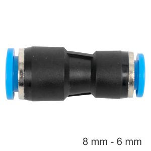 PU HOSE FITTING REDUCER 8MM-6MM