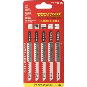 T-SHANK JIGSAW BLADE FOR WOOD 4MM 6TPI 100MM 5PC
