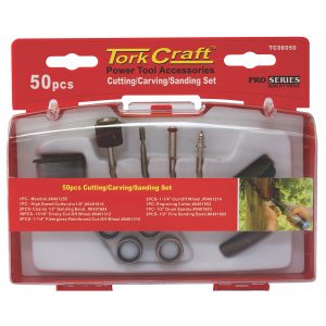 CUTTING CARVING SANDING SET 50 PCE MINI