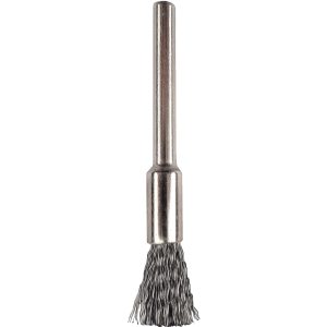 MINI CARBON STEEL BRUSH 5.0MM END 3.2MM SHANK