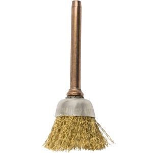 MINI BRASS BRUSH 12.7MM CUP 3.2MM SHANK