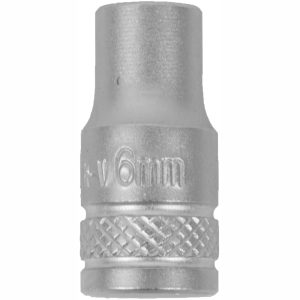 SOCKET 6MM 1/4' DRIVE CRV 12 POINT