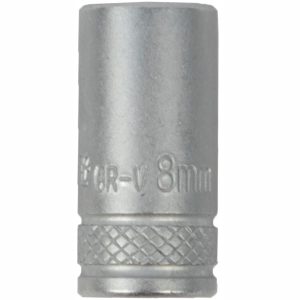 SOCKET 8MM 1/4' DRIVE CRV 12 POINT