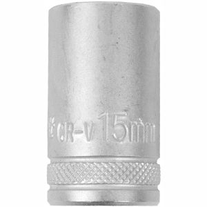 SOCKET 15MM X 21.8MM 1/2' DRIVE CRV 12 POINT