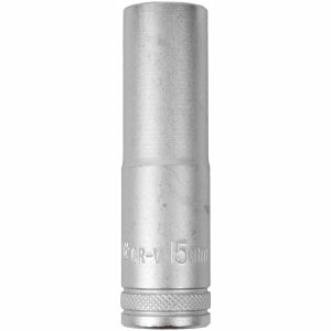 SOCKET 15MM 1/2' DR DEEP SOCKET CRV 12 POINT