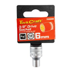 SOCKET 3/8'DR 6MM 12PT CRV