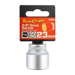 SOCKET 3/8'DR 23MM 12PT CRV