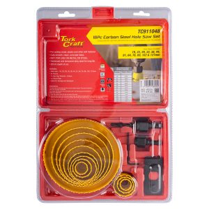 HOLE SAW SET CARBON STEEL 16PCE 19 - 127mm
