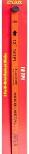 2PC HACKSAW BLADE BI-METAL 18TX300 HANGING CARD