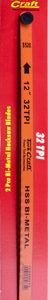 2PC HACKSAW BLADE BI-METAL 32TX300 HANGING CARD