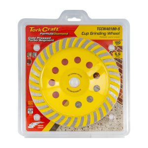 DIA. CUP WHEEL 180MM x 22.23MM TURBO COLD PRESSED ECONOMY