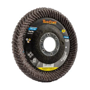 FLAP DISC ROUND EDGE A/O 115MM 40 GRIT FLAT