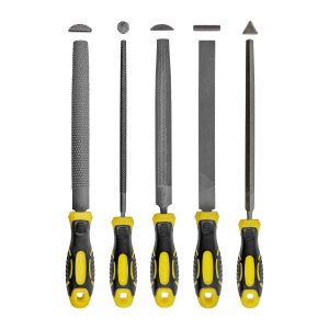 FILE SET 5PC FLAT/RND/TRI-ANGLE/HALF RND/HALF RND RASP