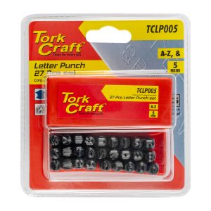 LETTER PUNCH SET 5MM (A-Z) CAPITAL BLACK FINISH