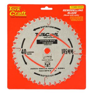 BLADE MASTER TYPE 185X40T 20-16MM ANTI KICK BACK TCT