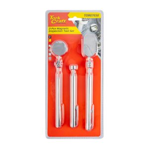MAGNETIC INSPECTION TOOL SET 3PC  2 X INSP. MIRROR 1 X PICK UP