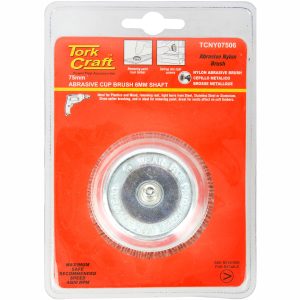 NYLON CUP BRUSH 75 X 6MM TCW
