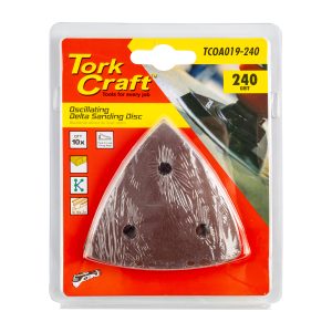 OSCILLATING SANDPAPER A/O 80MM 10PC DELTA SHAPE 240GRIT