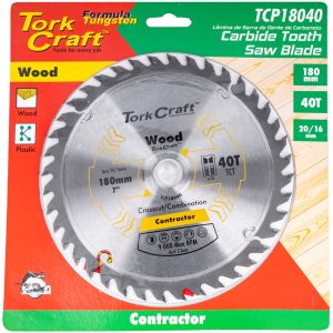 BLADE CONTRACTOR 180 X 40T 20/16 CIRCULAR SAW TCT