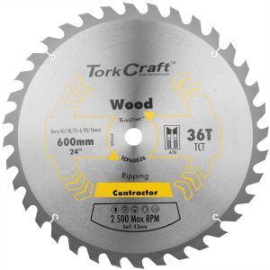 TCT SAW BLADE RIPPING 600X36T 40/30/25.4/20/16