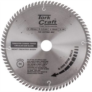 BLADE TCT 250 X 80T 30MM ALUM TCG NEGATIVE PROFESIONAL INDUSTRIAL