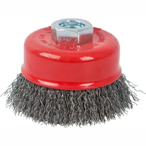 WIRE CUP BRUSH CRIMPED PLAIN 100MMXM14 BULK
