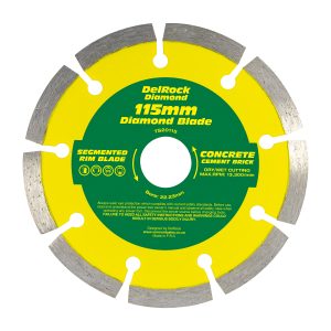 DIAMOND BLADE 115MM SEGMENTED DELROCK