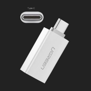 UGREEN US173 USB-A to USB Type-C Adapter - White