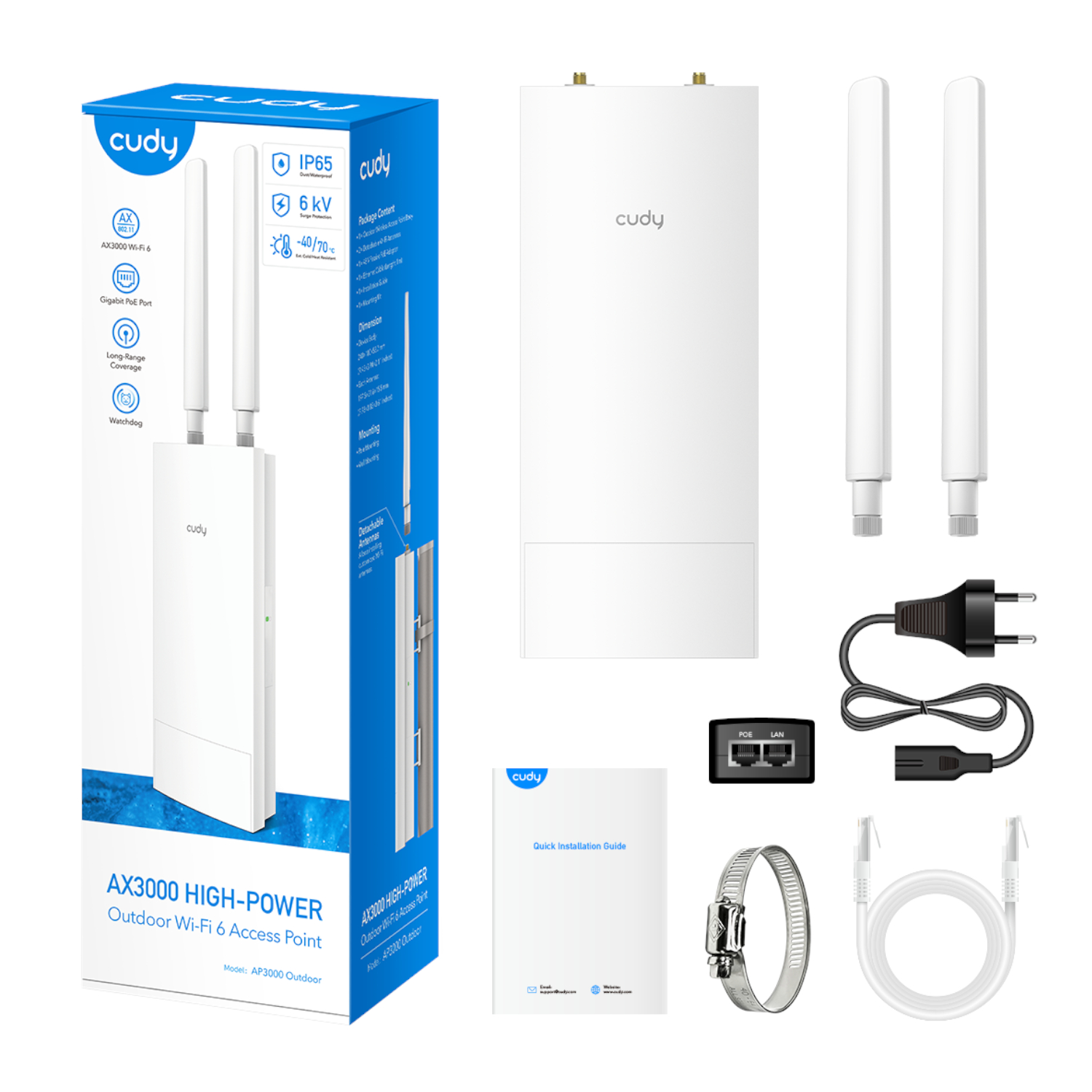 Cudy AX3000 2.5G Dual Band Ceiling Access Point- Outdoor - Image 6