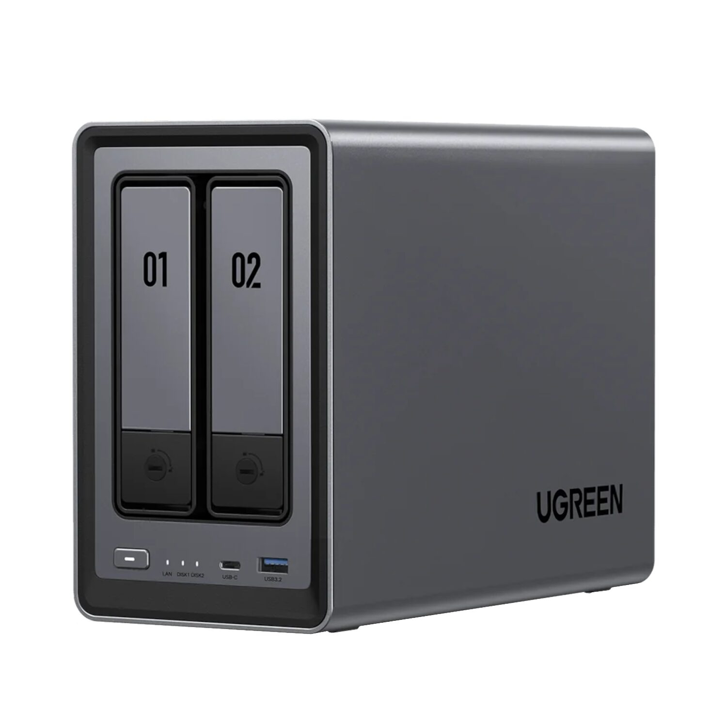 UGreen NASync DXP2800 2 Bay NAS with Seagate Ironwolf NAS 16TB SATA Hard Drive V2 Bundle (2x 8TB) - Image 2