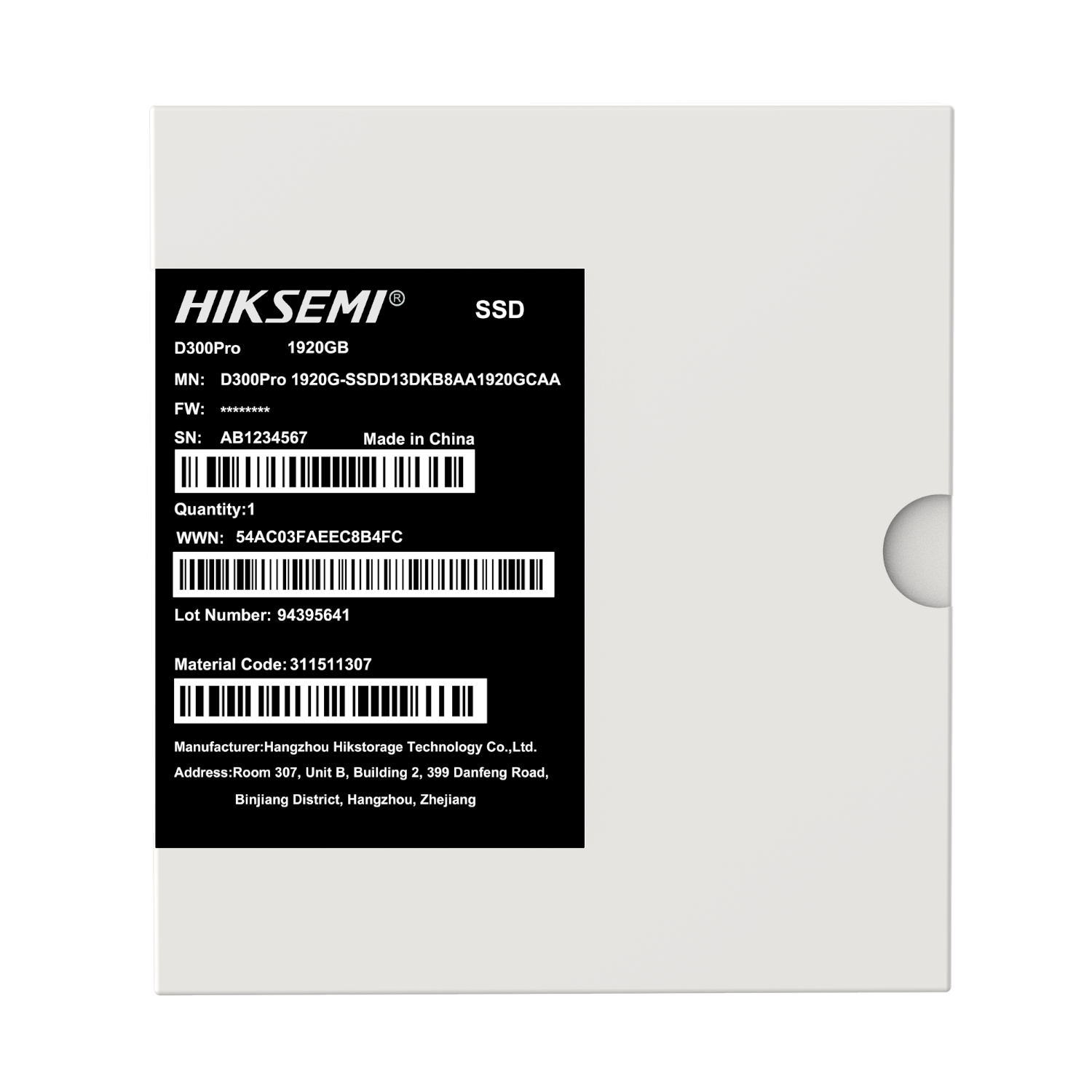 Hiksemi D300 PRO Tantalum Capacitor 1920GB SATA III Enterprise SSD - Image 4