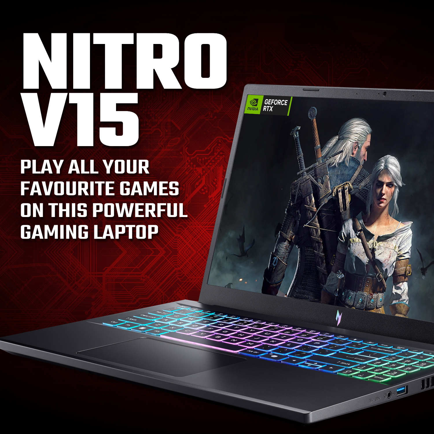 Acer NITRO V 15 Gaming Laptop 15.6" | AMD Ryzen 5 | 16GB | 512GB | RTX 5050 8GB | Windows 11 Home - Image 9