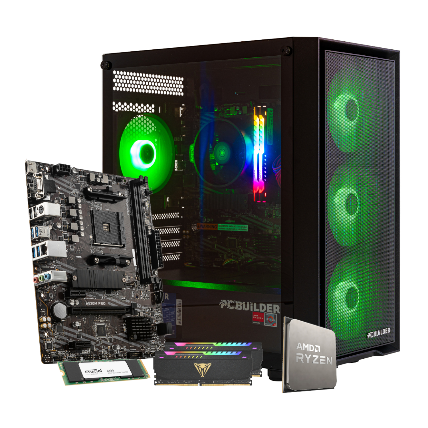 PCBuilder Ryzen 5 5600GT DEFENDER Windows 11 Gaming PC - Image 16
