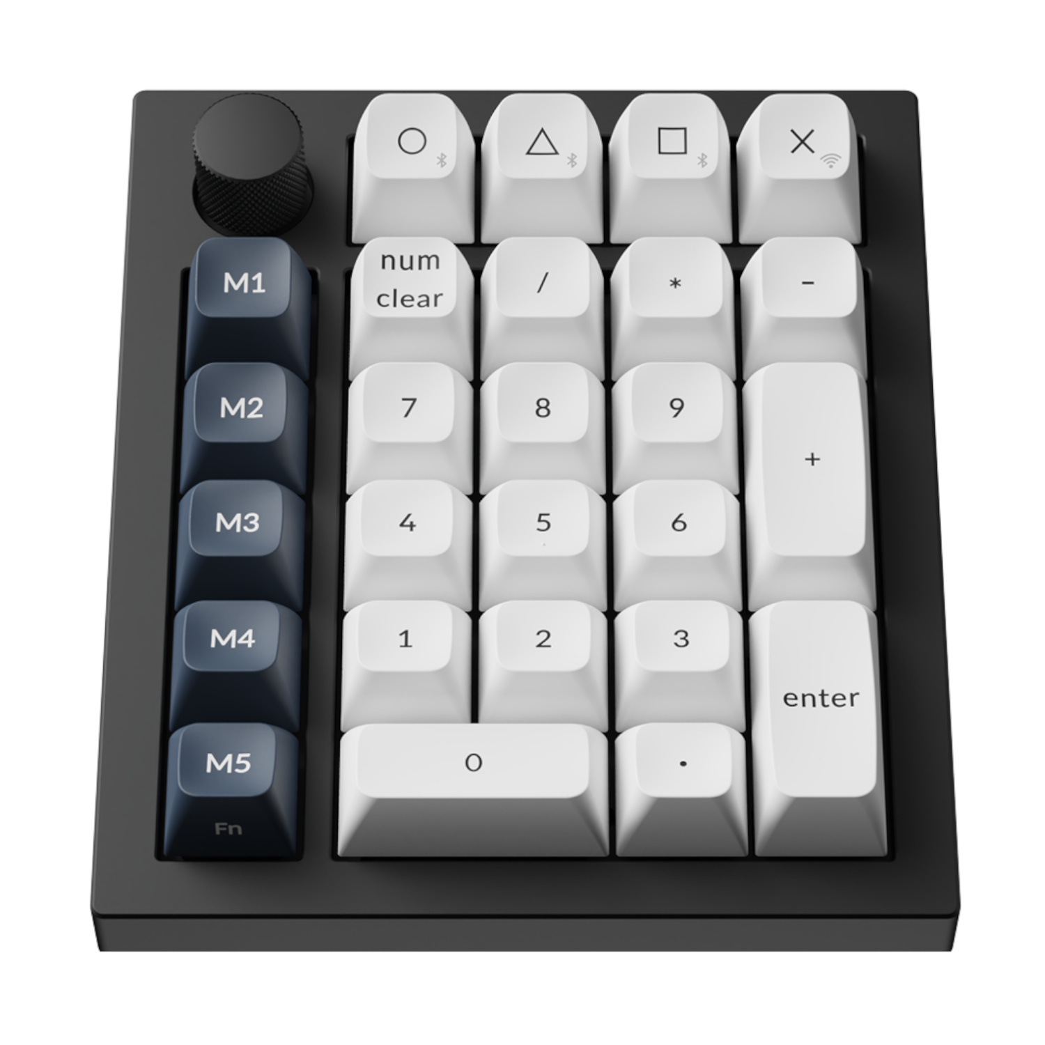 Keychron Q0 Max QMK Gateron Jupiter Banana RGB Wireless Custom Number Pad Shell White - Image 2