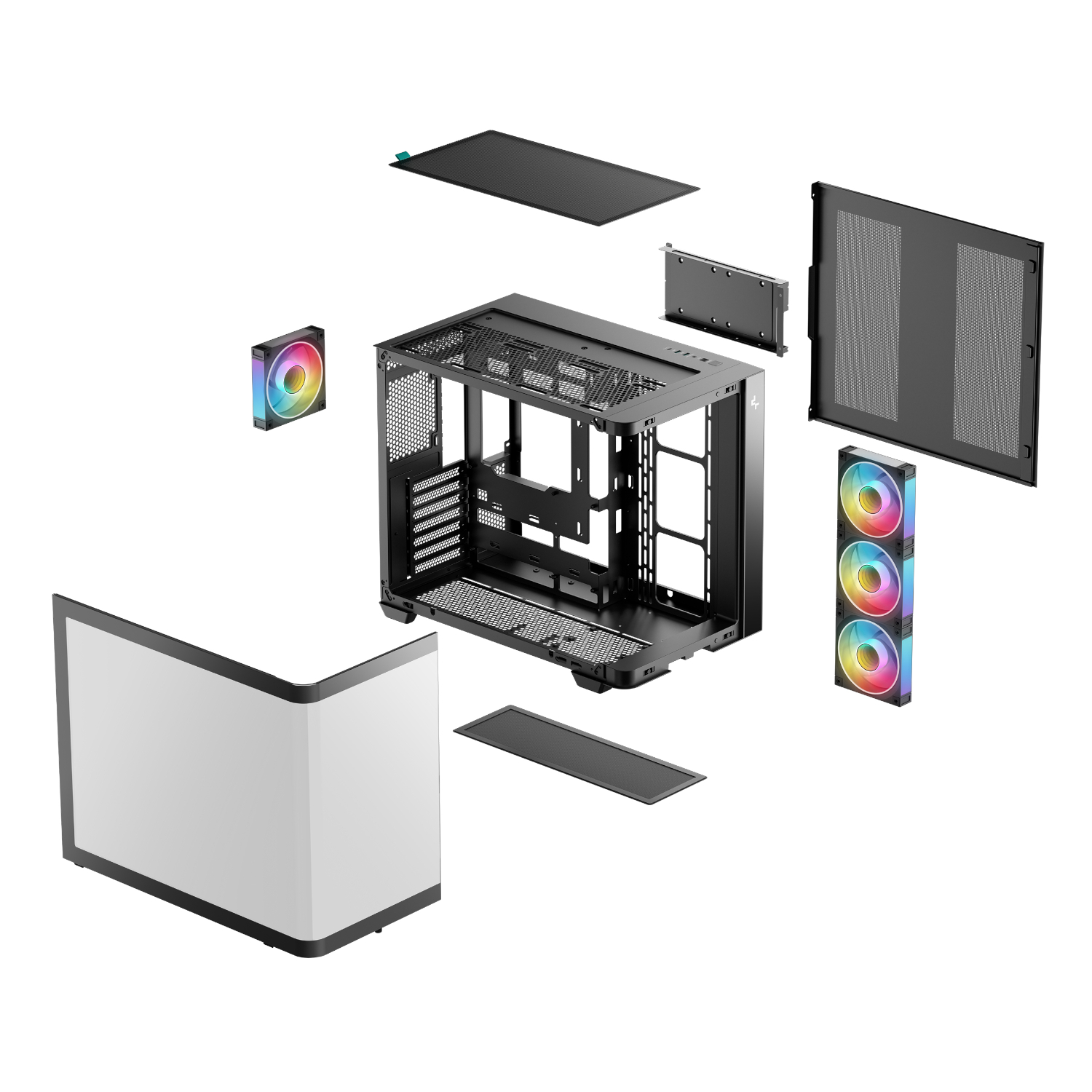 DeepCool CG530U 4F ATX Gaming Chassis - Black - Image 7