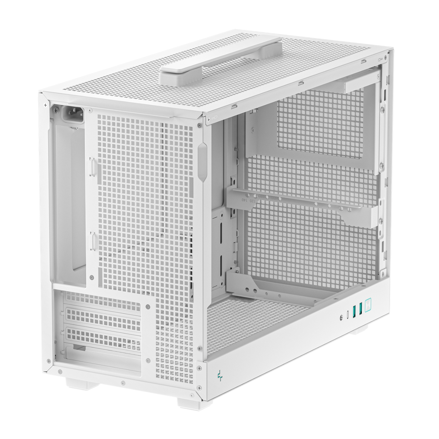 DeepCool CH160 PLUS Micro-ATX Chassis - White - Image 5