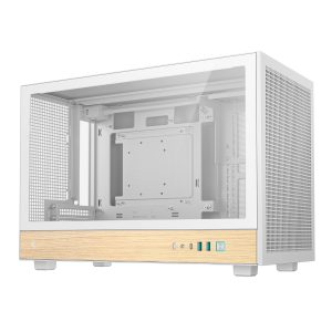 DeepCool CH260 Wood mATX Gaming Chassis White