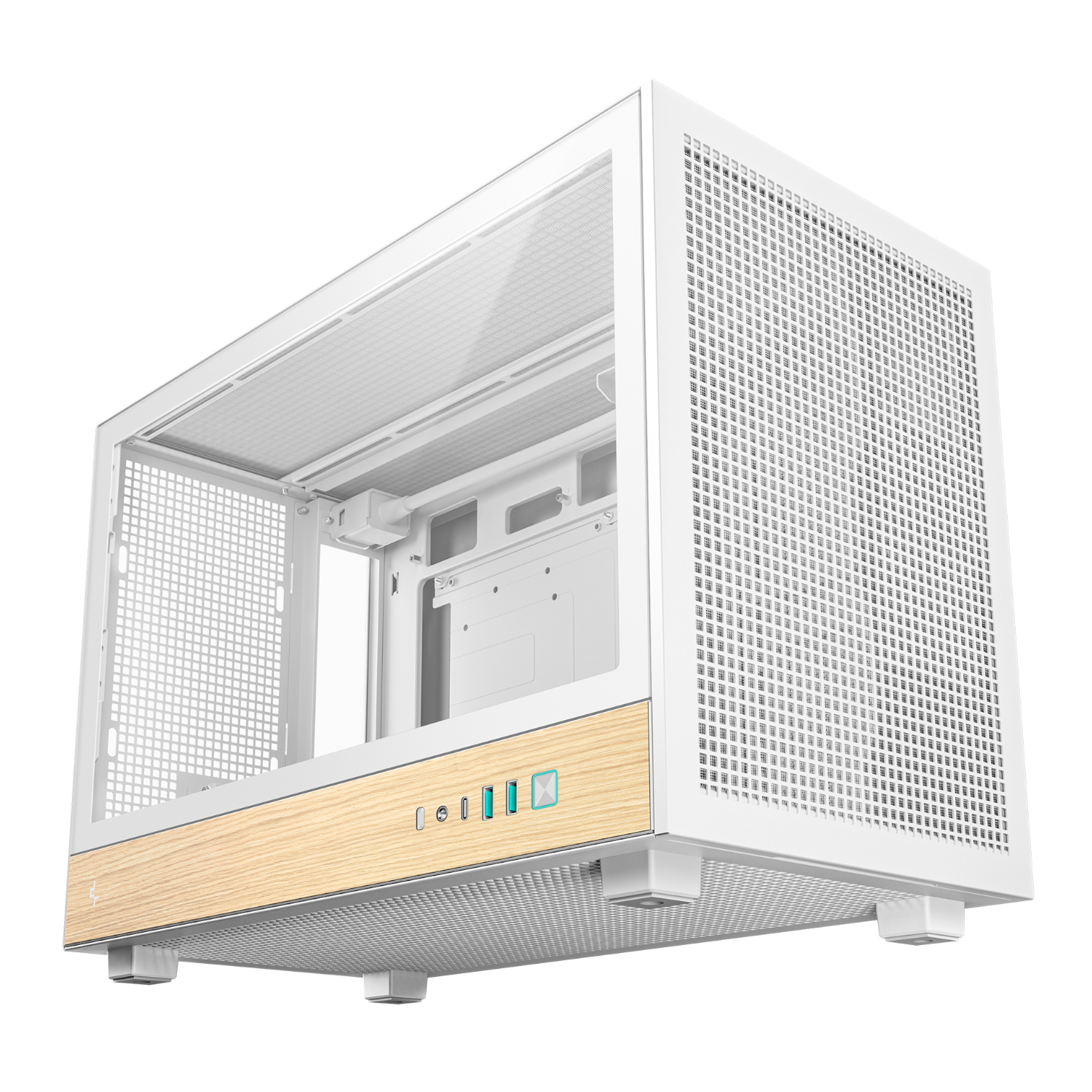 DeepCool CH260 Wood mATX Gaming Chassis White - Image 6
