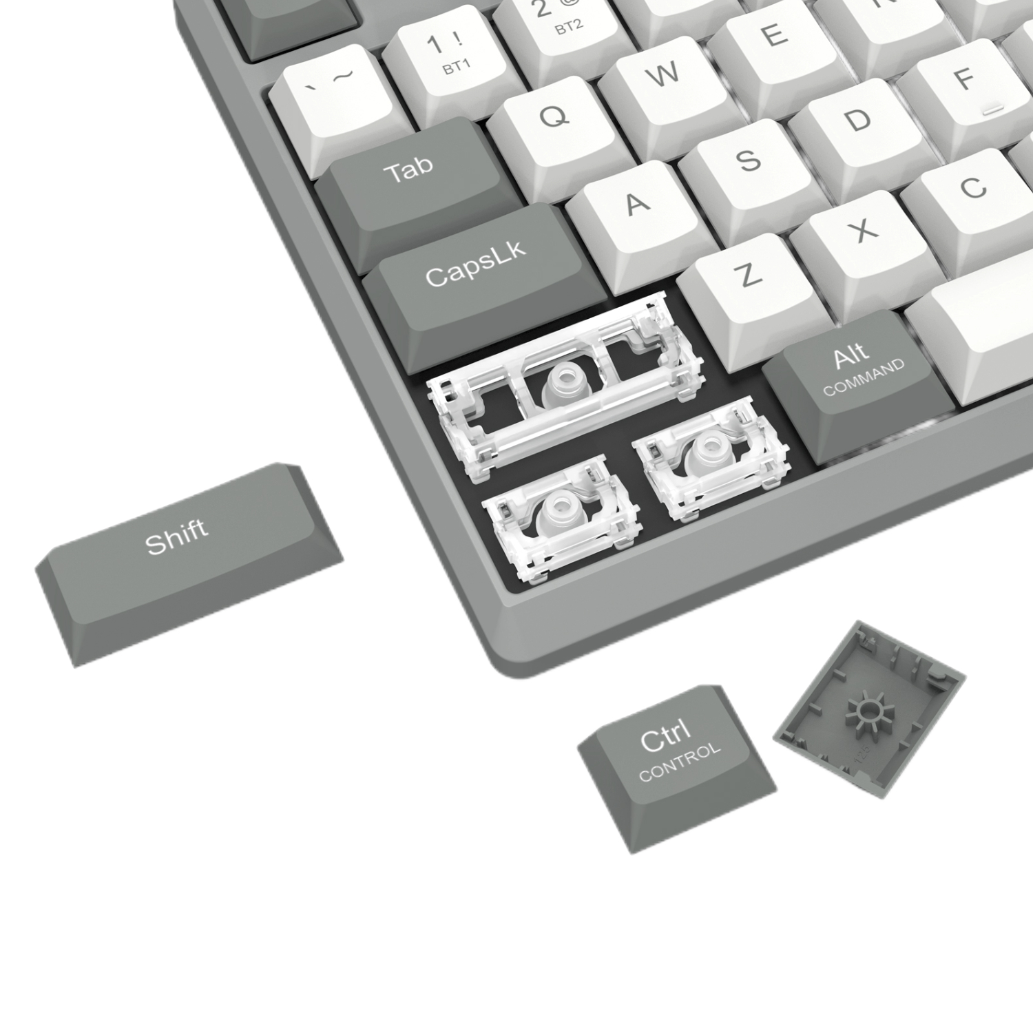 Redragon BK-7485 Wireless Office Keyboard - Grey - Image 8