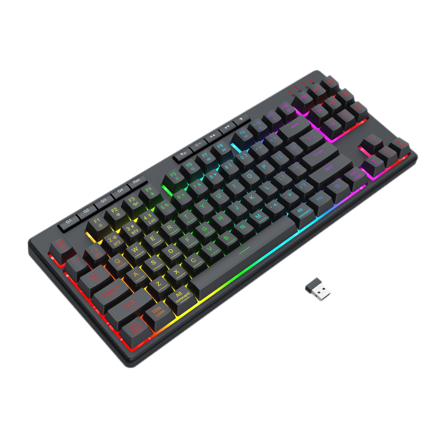 Redragon SHIVA PRO Wireless keyboard - Black - Image 4
