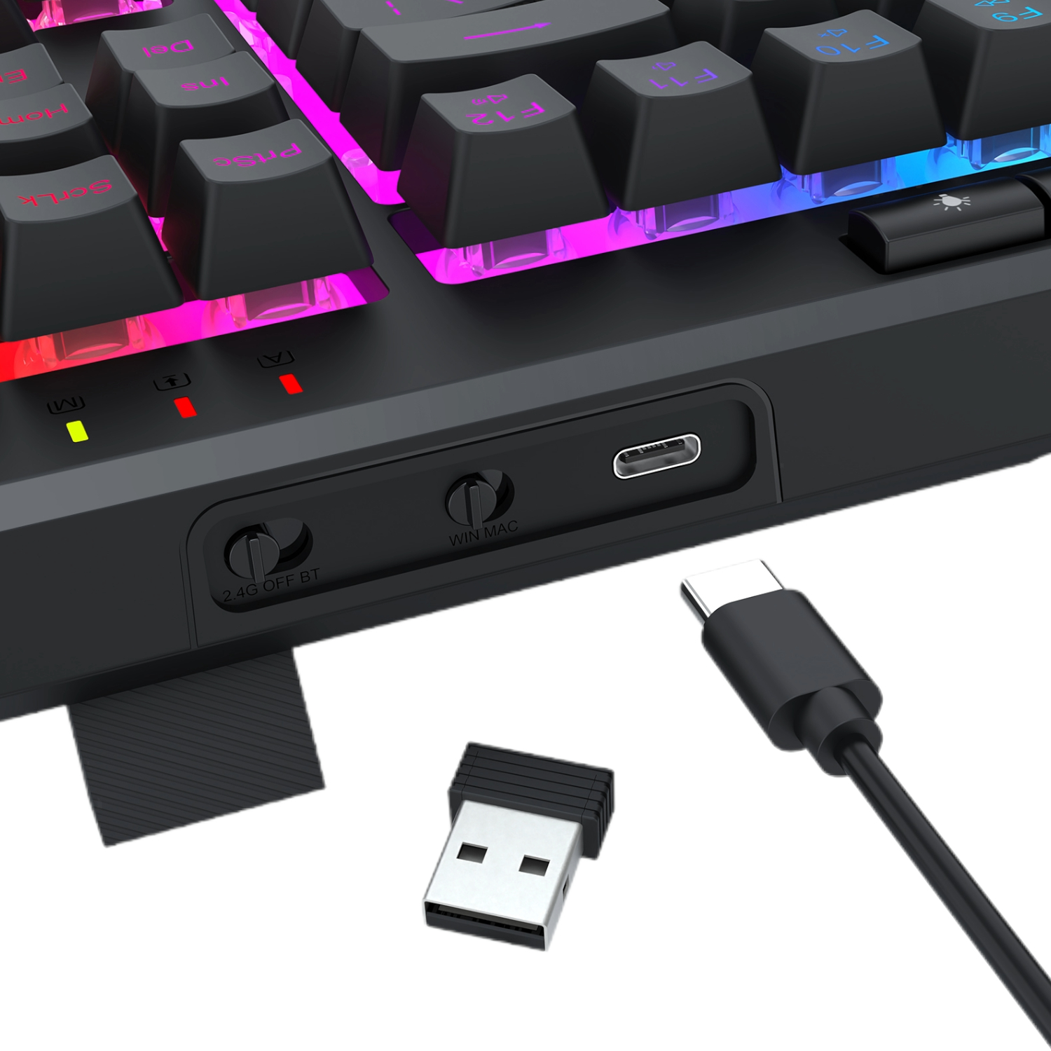 Redragon SHIVA PRO Wireless keyboard - Black - Image 6